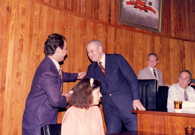 Eduardo Pavão, dr. Lazaro Mello Brandão, Nelson Fernandes e Agenor Pirinetti