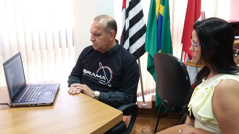 Presidente Damasceno realiza videoconferência com cientista de Marília que trabalha na Nasa