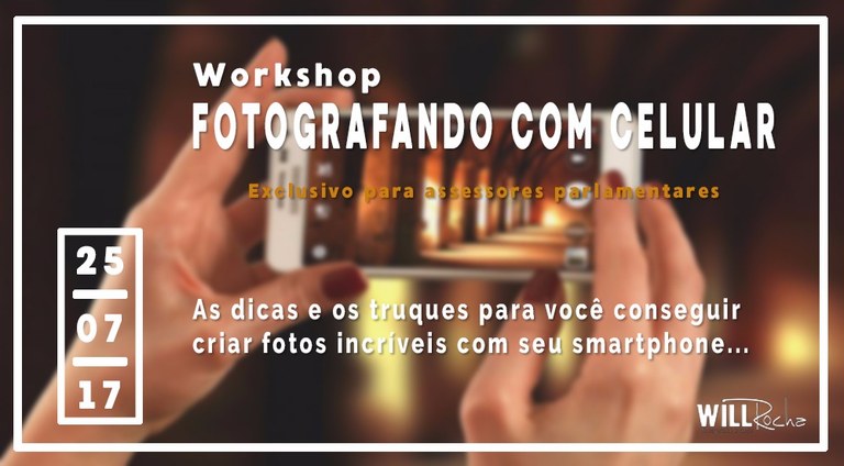 Câmara realiza workshop de fotografia e vídeo produzidos por celular