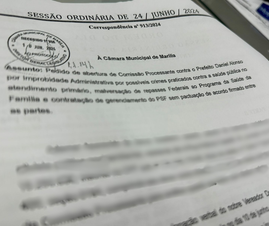 Câmara analisa novo pedido de abertura de CP contra Daniel Alonso