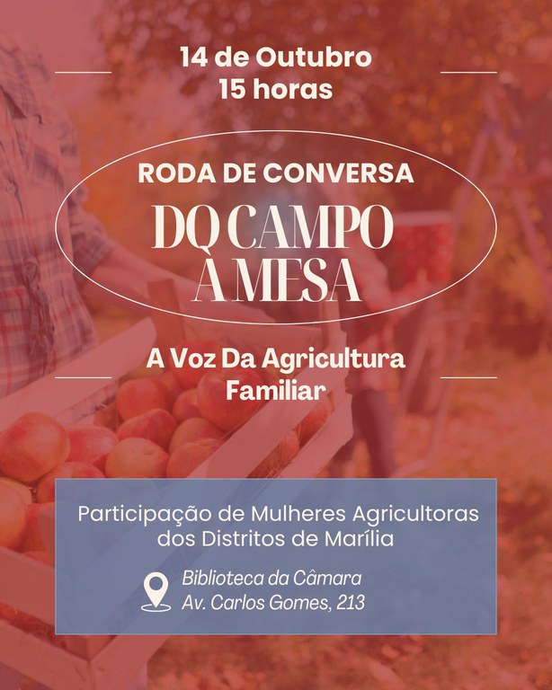 Escola do Legislativo realiza roda de conversa “Do campo à mesa: a voz da agricultura familiar”