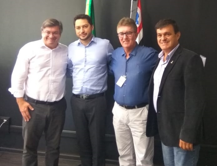 Marcos Rezende, Evandro Galete e o prefeito Daniel reivindicam R$ 10 milhões para recape